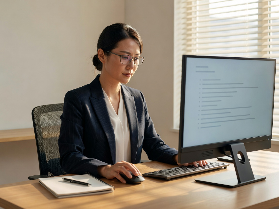Job candidate optimizing ATS bullet points on desktop